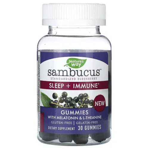 Nature&#x27;s Way, Sambucus, Sleep + Immune, 30 Gummies