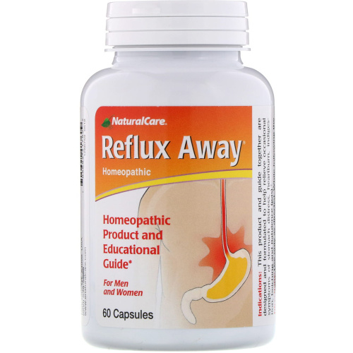 NaturalCare, Reflux-Away, для мужчин и женщин, 60 капсул фото 3