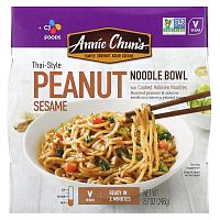 Annie Chun's, Noodle Bowl, арахис и кунжут по-тайски, неострый, 246 г (8,7 унции)