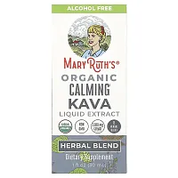 MaryRuth&#x27;s, Organic Calming Kava Liquid Extract, Alcohol Free, 1,180 mg, 1 fl oz (30 ml)