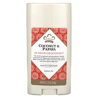 Nubian Heritage, 24 Hour Deodorant, Coconut &amp; Papaya, 2.25 oz (64 g)