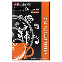 Uncle Lee&#x27;s Tea, Simply Delicious, Cinnamon Tea, Caffeine Free, 18 Tea Bags, 1.14 oz (32.4 g)