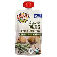 Earth&#x27;s Best, Organic Homestyle Meal Puree, 9+ Months, Potatoes Turkey &amp; Green Beans, 3.5 oz (99 g)