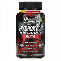 MuscleTech, Hydroxycut Hardcore Elite, 100 термокапсул с быстрым высвобождением