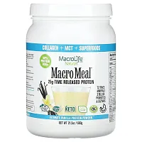 Macrolife Naturals, MacroMeal, Ultimate Protein Powder, Vanilla , 21.2 oz (600 g)