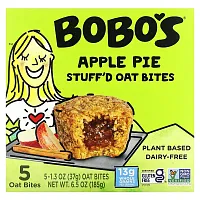 Bobo&#x27;s Oat Bars, Stuff&#x27;d Oat Bites, Apple Pie, 5 Bites, 1.3 oz (37 g) Each