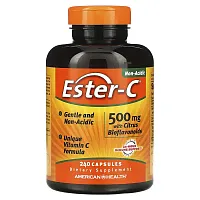 American Health, Ester-C with Citrus Bioflavonoids, 500 mg, 240 Capsules