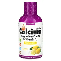 Bluebonnet Nutrition, Liquid Calcium, Magnesium Citrate &amp; Vitamin D3, Lemon, 16 fl oz (473 ml)