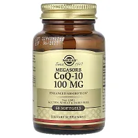 Solgar, Megasorb CoQ-10, 100 mg, 60 Softgels