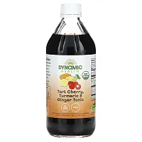 Dynamic Health, Tart Cherry, Turmeric &amp; Ginger Tonic, 16 fl oz (473 ml)