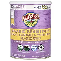 Earth&#x27;s Best, Organic Sensitivity Infant Formula with Iron, For Baby&#x27;s First 12 Months, 32 oz (907 g)