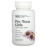 Michael&#x27;s Naturopathic, Pre-Teen Girls Multivitamin, 60 Vegetarian Tablets