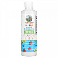 MaryRuth Organics, Kids Multivitamin Liposomal, Ages 4-13 Years, Strawberry Cherry Vanilla, 15.22 fl oz (450 ml)