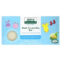 Aleva Naturals, Baby, Stain &amp; Laundry Bar Soap, Fragrance Free, 7.76 oz (220 g)