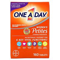 One-A-Day, Women&#x27;s Petites Complete Multivitamin, 160 Tablets