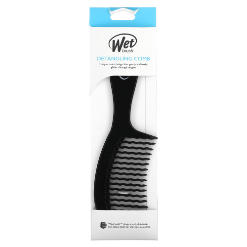 Wet Brush, Расческа для распутывания волос, черный, 1 гребешок фото 2