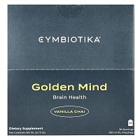 Cymbiotika, Golden Mind, Brain Health, Vanilla Chai, 30 Pouches, 5 ml Each