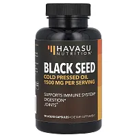 Havasu Nutrition, Black Seed, Cold Pressed Oil, 1,500 mg, 90 Liquid Capsules (500 mg per Capsule)