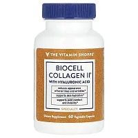 The Vitamin Shoppe, BioCell Collagen II With Hyaluronic Acid, 60 Vegetable Capsules