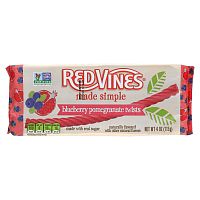 Red Vines, Солодка, Made Simple, голубика и гранат, 113 г (4 унции)