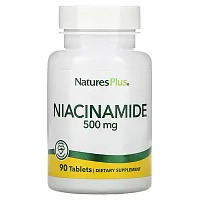 NaturesPlus, Niacinamide, 500 mg, 90 Tablets