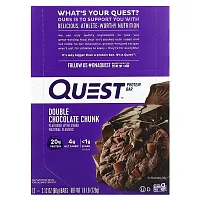 Quest Nutrition, Protein Bar, Double Chocolate Chunk, 12 Bars, 2.12 oz (60 g) Each