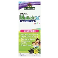 Nature&#x27;s Answer, Natural Mullein-X Cough Syrup, Kids, 4 fl oz (120 ml)