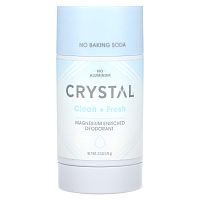 Crystal, Обогащенный магнием дезодорант, Clean + Fresh, 70 г (2,5 унции)