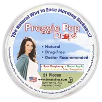 Preggie Pop Drops, Sour Fruits, 21 Pieces