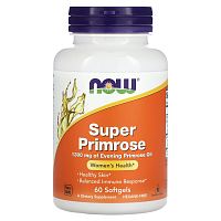 NOW Foods, Super Primrose, масло примулы, 1300 мг, 60 капсул