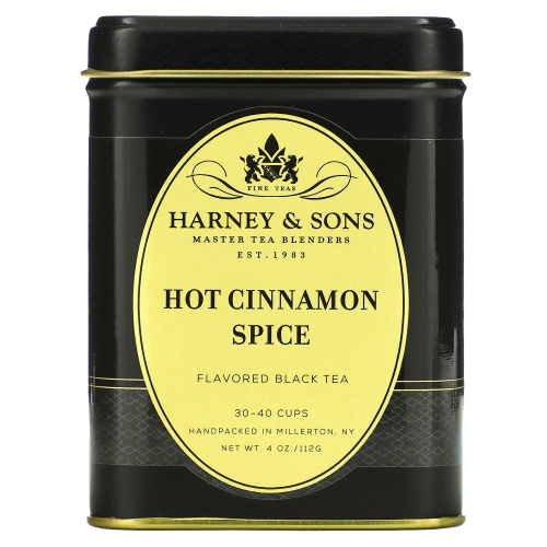 Harney & Sons, черный чай, острая корица, 112 г (4 унции)