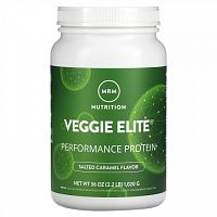 MRM Nutrition, Veggie Elite Performance Protein, вегетарианский протеин для повышения продуктивности, соленая карамель, 1020 г (2,2 фунта)