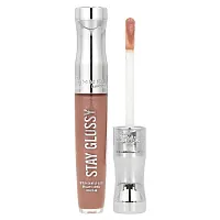 Rimmel London, Stay Glossy Lip Gloss, 020 Sunday Brunch, 0.18 fl oz (5.5 ml)