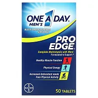 One-A-Day, Men&#x27;s Pro Edge, Complete Multivitamin with More, 50 Tablets