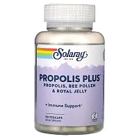 Solaray, Propolis Plus, Propolis, Bee Pollen &amp; Royal Jelly, 90 VegCaps