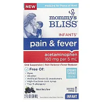 Mommy&#x27;s Bliss, Infants&#x27; Pain &amp; Fever, Natural Berry, 2 fl oz (59 ml)