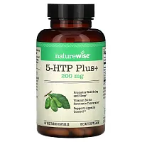 NatureWise, 5-HTP Plus+, 200 mg, 60 Vegetarian Capsules