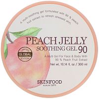 Skinfood, Peach Jelly, успокаивающий гель (персиковое желе) 90, 300 мл (10,14 жидк. унций)