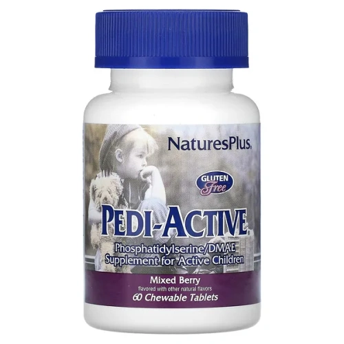 NaturesPlus, Pedi-Active, Mixed Berry, 60 Chewable Tablets