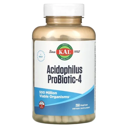 KAL, Acidophilus Probiotic-4, 250 VegCaps