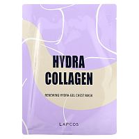 Lapcos, Hydra Collagen, Renewing Hydra-Gel Chest Beauty Mask, 1 Sheet, 1.14 oz (40 g)