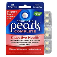 Nature&#x27;s Way, Probiotic Pearls Complete, Digestive Health, 30 Softgels