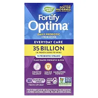 Nature&#x27;s Way, Fortify Optima, Daily Probiotic + Prebiotics, Everyday  Care, 35 Billion CFU, 30 Delayed-Release Capsules