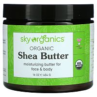 Sky Organics, масло ши, необработанное и нерафинированное, 454 г (16 жидк. унций)