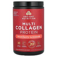 Ancient Nutrition, Multi Collagen Protein, Strawberry Lemonade, 1.13 lbs (513 g)