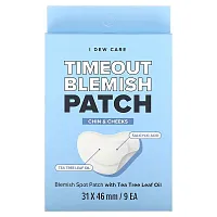 I Dew Care, Timeout Blemish Patch, Chin &amp; Cheeks, 9 Patches