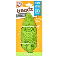 Arm &amp; Hammer, Treadz, Dental Toys For Strong Chewers, Large Gator, 1 Toy