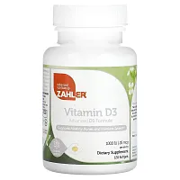 Zahler, Vitamin D3, Advanced D3 Formula, 25 mcg (1,000 IU), 120 Softgels