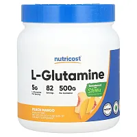 Nutricost, L-Glutamine, Peach Mango, 17.9 fl oz (500 g)