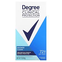 Degree, Для женщин, Clinical Protection, дезодорант-антиперспирант, мягкое средство, очищение для душа, 48 г (1,7 унции)